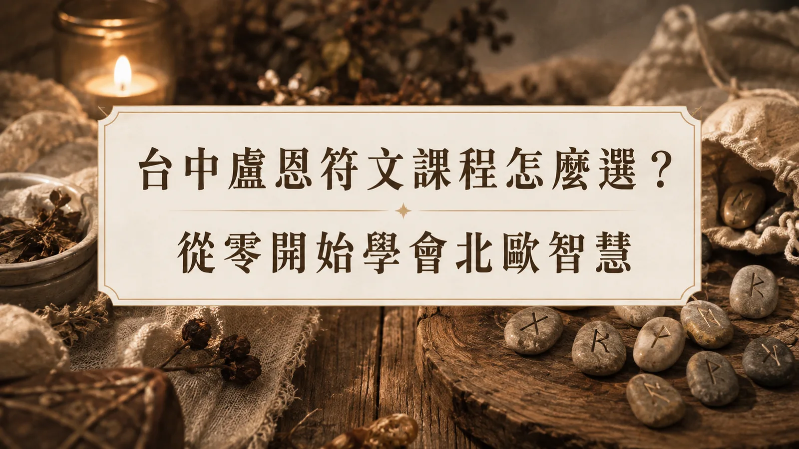 台中盧恩符文課程怎麼選?從零開始學會北歐古老占卜工具